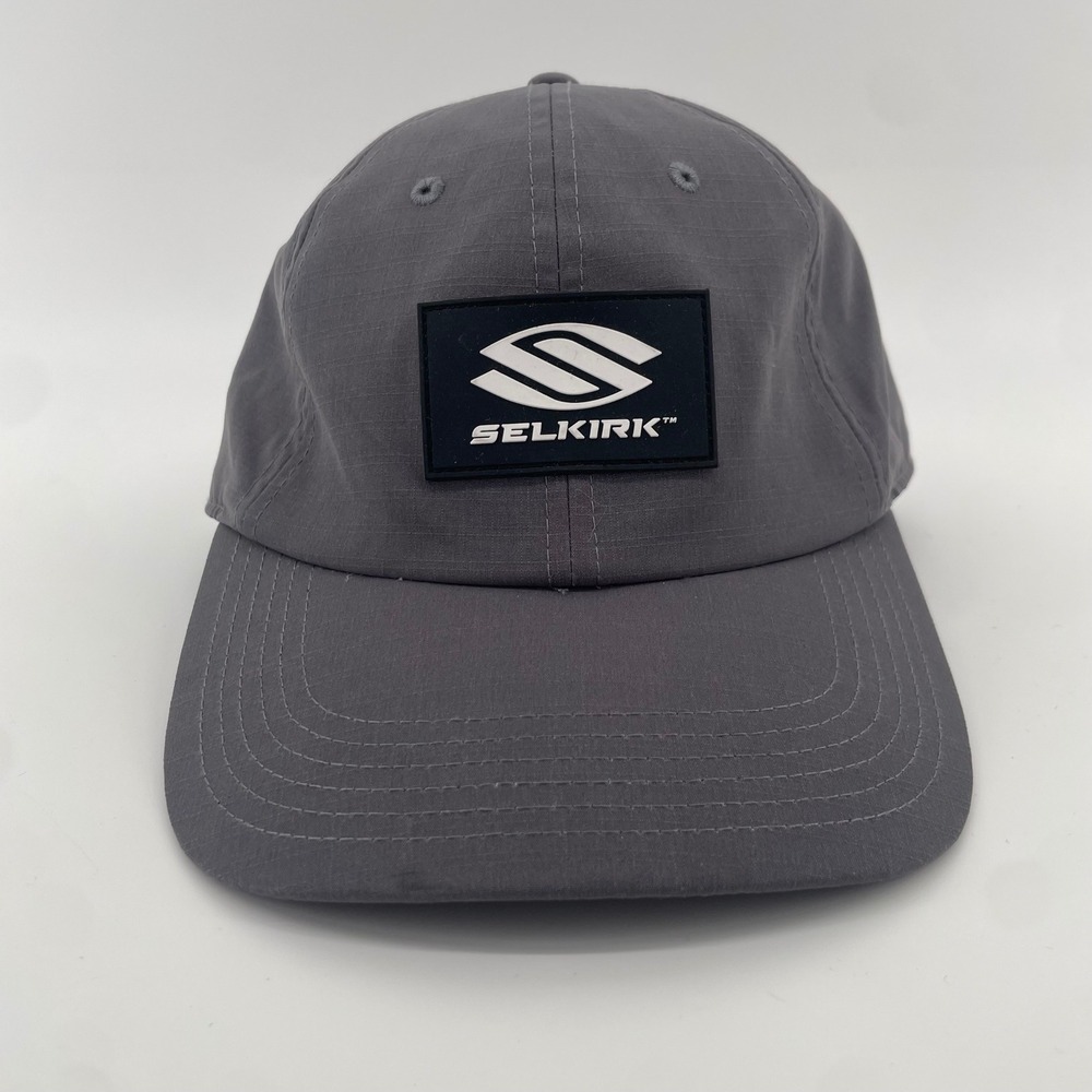 Selkirk Sport Classic Fitted Pickleball Cap Mens OSFM Gray Ripstop Hat NWT